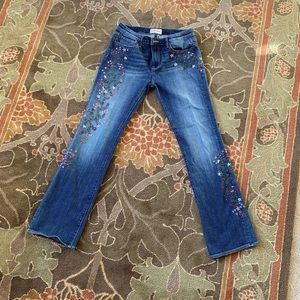 Driftwood embroidered Kelly jeans, size 30